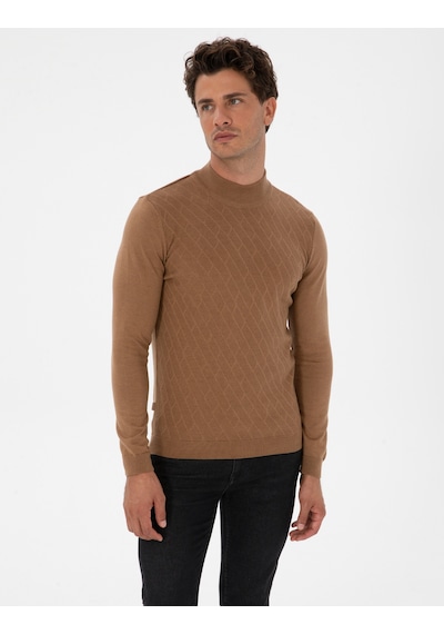 Pierre Cardin Erkek Camel Melanj Kazak /triko 50318128-vr122 Camel Melanj