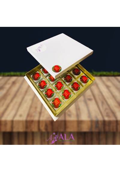 Yılbaşı Etiketli Çikolata Kutusu 235 Gr.