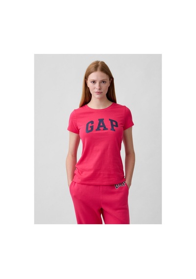 Gap T-shirt Kadın Lsize Yaz Azalea Rengi %100 Pamuk Ruby Şarap