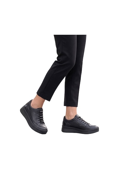 Forelli 14502-g Alegre Siyah Kadın Comfort Deri Ayakkabı 7622