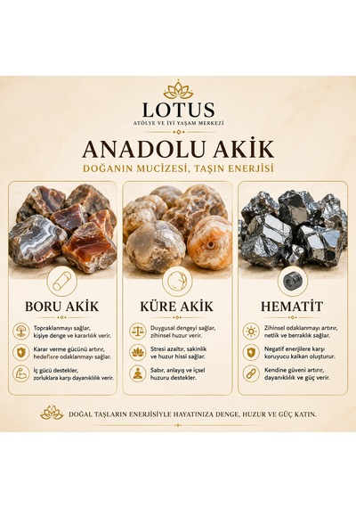Anadolu Akik Premium Bilekliği Boru Akik, Küre Akik & Hematit