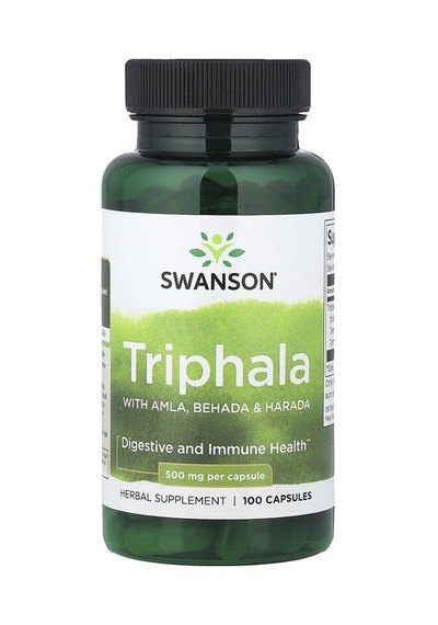 Swanson Vitamins, Triphala With Amla, Bihara & Haritaki, 500 Mg, 100 Capsules