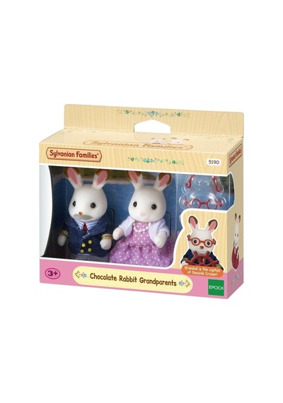 5190 Sylvanian Families, Çikolata Kulaklı Tavşan Anneanne Ve Dede, +3 Yaş