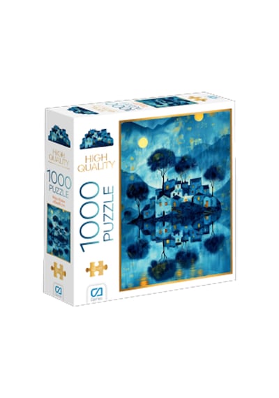 Ca Games Puzzle 1000 Parça Mavi Evler Ca1000-7055