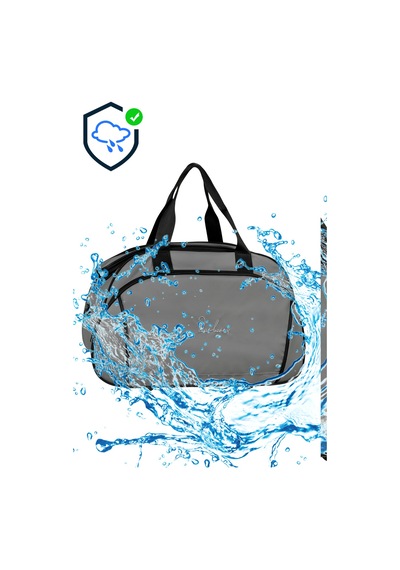 Galb Leather Modern Kumas Full Astarli Kopuklu El Ve Omuzda Tasinabilir Seyahat Ve Spor Cantasi Gri