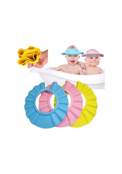 Bebek Banyo Şapkası Pembe