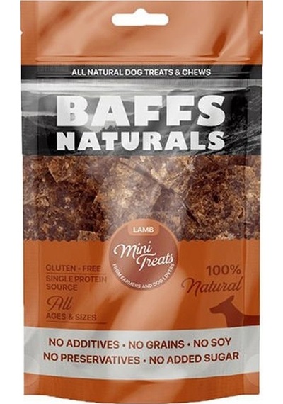 Baffs Naturals Kuzu Mini Atıştırmalık Köpek Ödül Maması 100 G