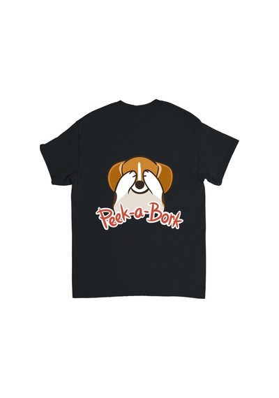 Paybuy Köpek Mizahı Eğlenceli Yazı Baskılı Çocuk Tişört Siyah