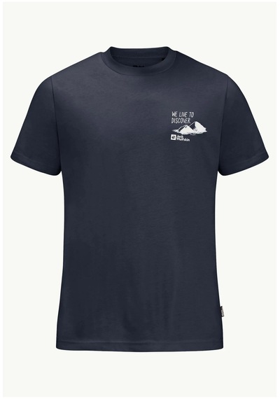 Jack Wolfskin Discover T M Erkek T-shirt-mavi