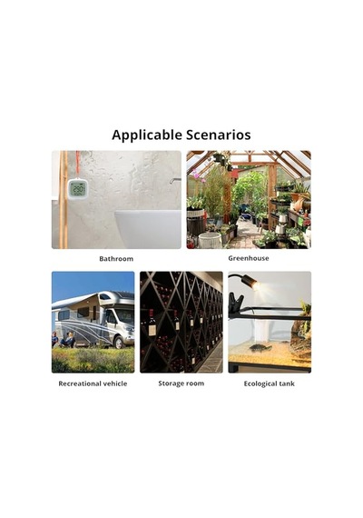 Snzb-02wd Zigbee Ip65 Lcd Ekranlı Akıllı Sıcaklık Ve Nem Sensörü Snzb-02wd