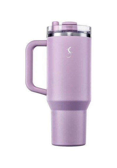 Lurch - Big Cup 1.2 L Lila, Paslanmaz Çelik Termos - Uzatılabilir Pipetli, Çift Cidarlı, Sızdırmaz - 270973 Beyaz