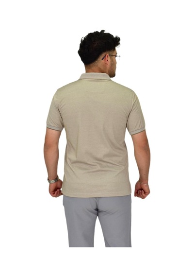 Erkek Polo Yaka Pano Çizgili Tişört T273 Bgl-st04592 Bej