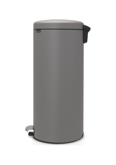 Tret Çöp Kovası, İç Kovalı, Plastik, Çelik, Mineral Concrete Grey, 30 Litre Çok Renkli