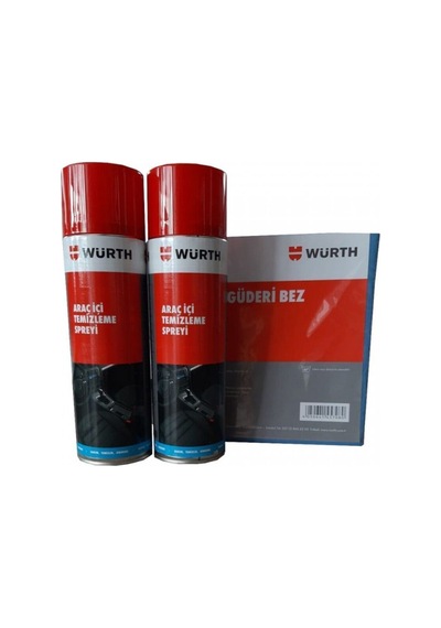 Araç Iç Temizleme Köpük 500 Ml 2 Li Bez