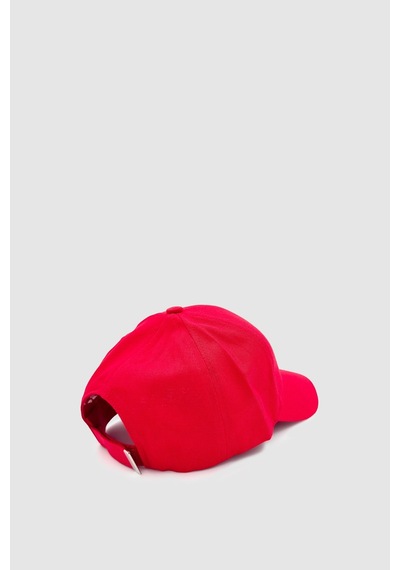 Wuclo Basic Ayarlanabilir Unisex Spor, Günlük Ve Outdoor Şapka / Kep Kırmızı