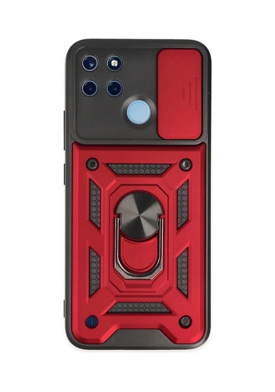 Realme C25y Kılıf Pars Lens Yüzüklü Silikon