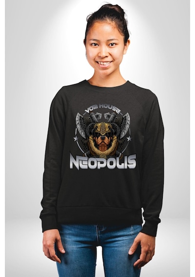 Neopolis Rottweiler Viking Unisex Siyah Sweatshirt Siyah