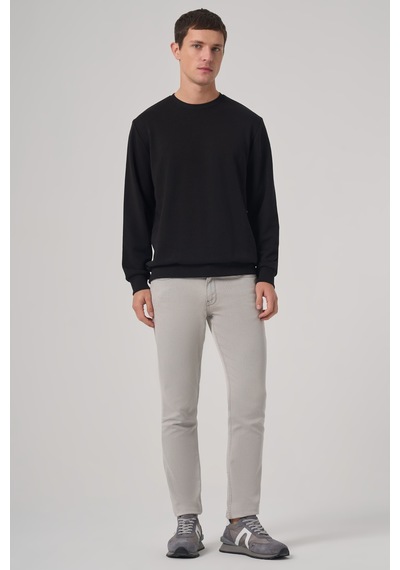 Morven Erkek Siyah Basic Bisiklet Yaka Sweatshirt 26ks063001001 Siyah