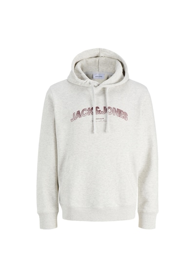 Jack & Jones Erkek Regular Fit Gögüs Baskili Sweatshirt - Avery - 12298451 Beyaz Melanj