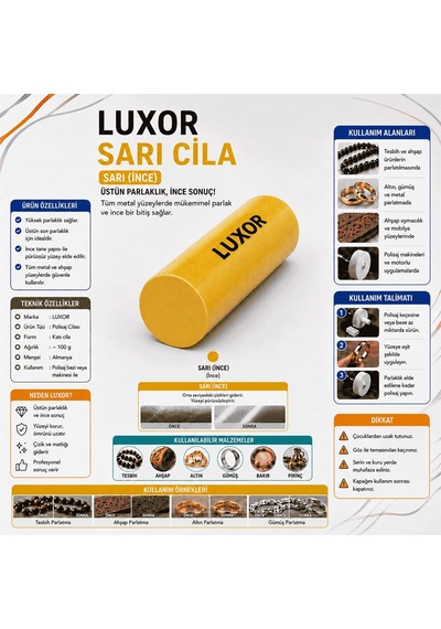 Luxor Polisaj Cila- Sarı Loxur Cila