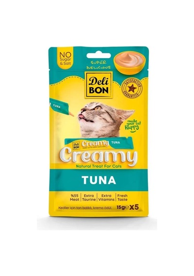 Delibon Creamy Ödül Maması Ton Balıklı 15gr 5li Paket