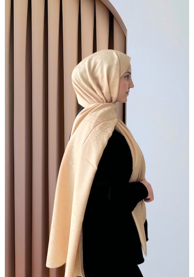 Sarqa Scarf Çiçek Desen Jakar Şal