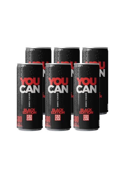 You Can Black Edition Enerji İçeceği 250 ml 6'lı