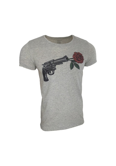 Baskılı Tshırt (410955383) Gri Melanj