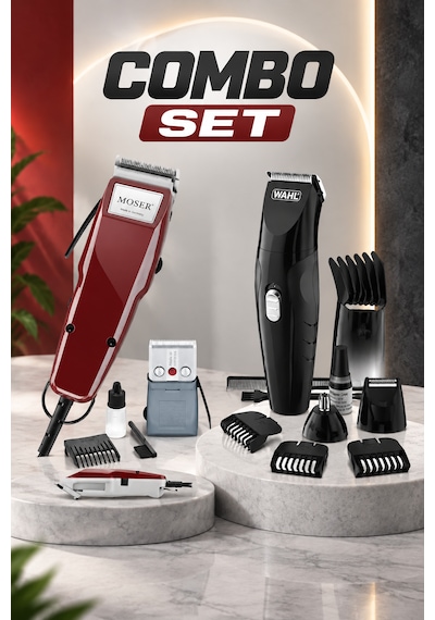 Moser 1400 Combo Profesyonel Bordo Saç Kesme Makinesi