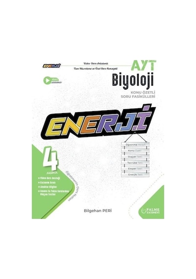 Palme Yks Ayt Enerji Biyoloji Konu Özetli Soru Fasikülleri Yeni