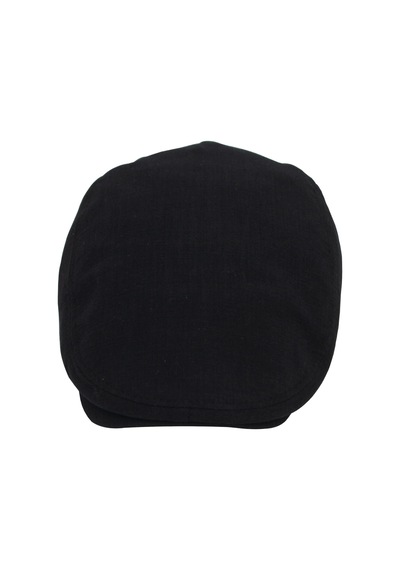 Şapkadan Siyah Kasket Pamuklu London Flat Cap Şapka 45645dr56675