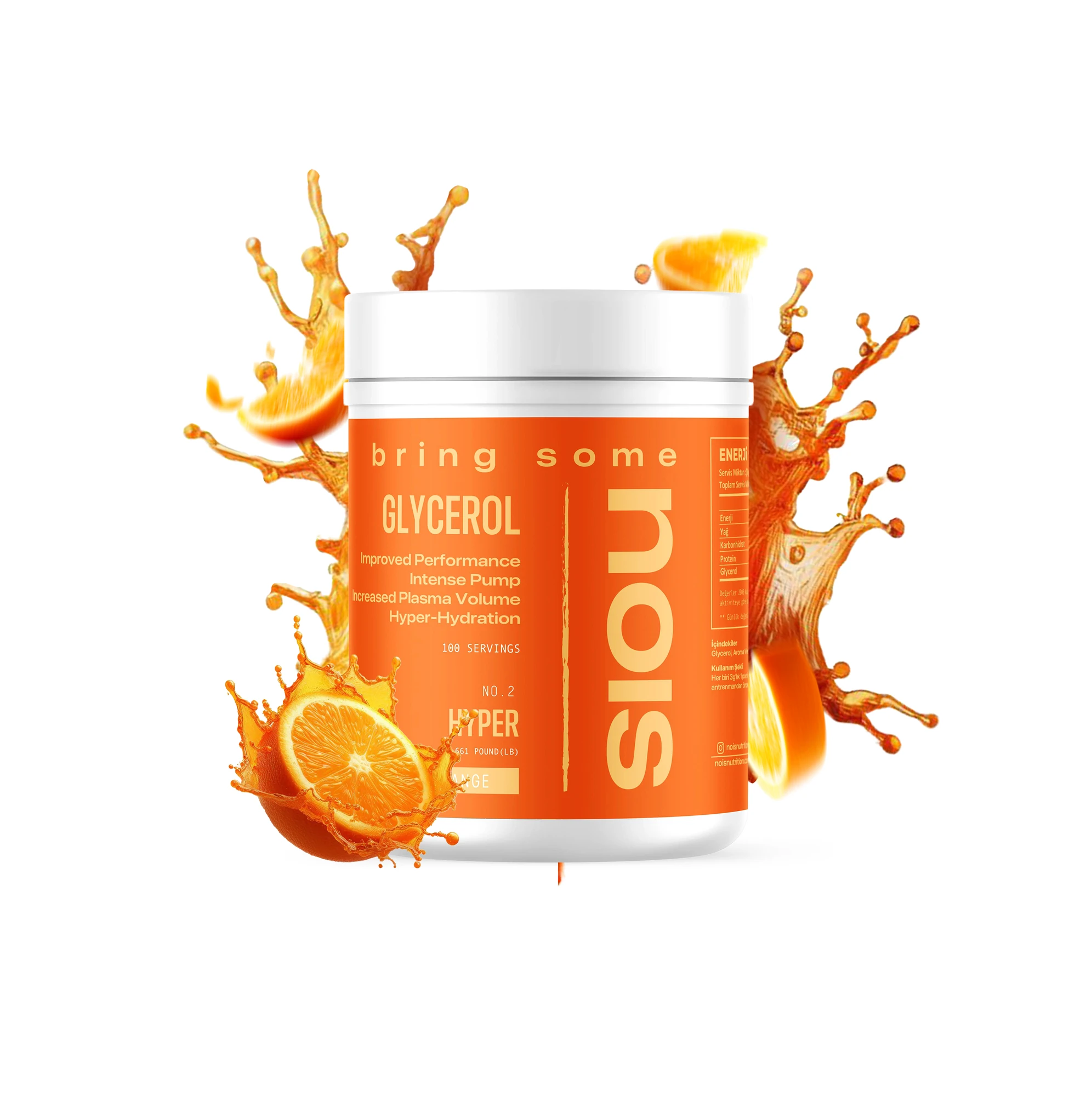 Bring Some Glycerol Hyper Orange Aromalı 300 G 100 Servis Portakal