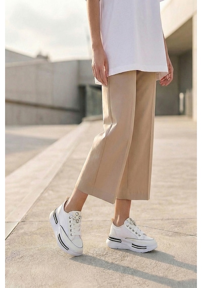 Tw Tonny White Tokyo 172-1 Bağcıklı Unisex Spor Sneaker Ayakkabı Beyaz