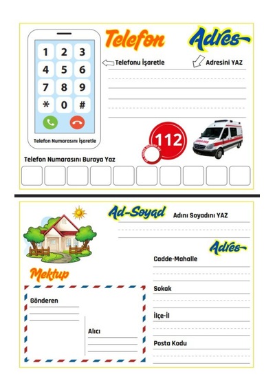 Telefon Numarası Acil Yardım Ve Adres Yazma-silme Etkinliği Lami