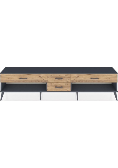 Arges Tv Ünitesi 4 Çekmeceli 220x30x51 Antrasit-antrasit/çam Antrasıt/atlas Çam - Antrasıt Arges Tv Ünitesi 4 Çekmeceli 220x30x51 Antrasit-antrasit/çam Antrasıt/atlas Çam - Antrasıt