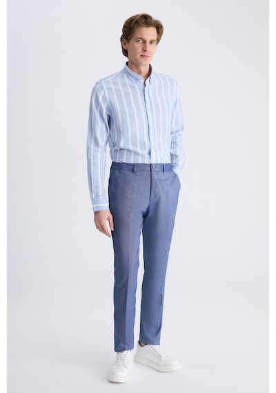 D's Damat Ds Damat Slim Fit Lacivert Armürlü Rayon Jogger Pantolon 2hc03s2053230 101