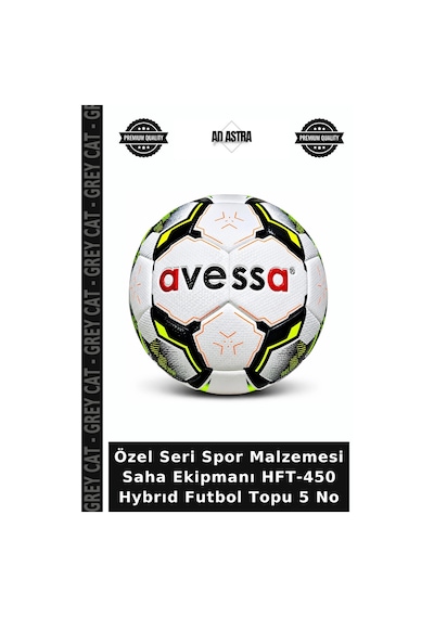 Özel Seri Spor Malzemesi Saha Ekipmanı Hft-450 Hybrıd Futbol Topu 5 No Çok Renkli