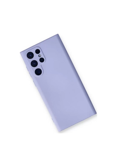 Newface Samsung Galaxy S23 Ultra Kılıf Nano İçi Kadife Silikon - Lila