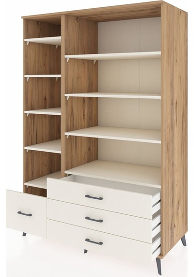 Kronos Dolap 9 Raflı 4 Çekmeceli 132x59x195 Çam-aytaşı/aytaşı Çam Kronos Dolap 9 Raflı 4 Çekmeceli 132x59x195 Çam-aytaşı/aytaşı Çam