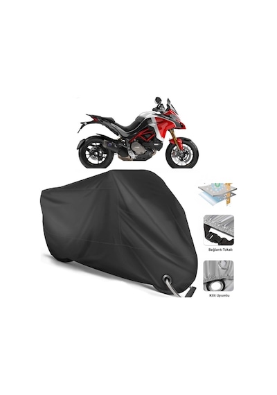 Ducati Multistrada 1260 Pikes Peak Motor Branda(Kilit Uy.-Siyah (457266680)
