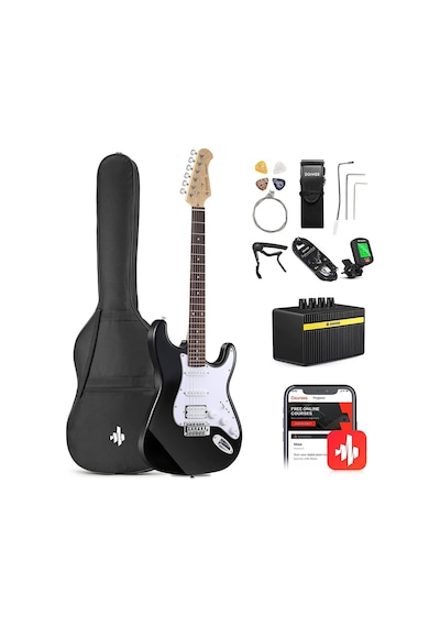Donner Dst-100b Elektro Gitar Seti Siyah