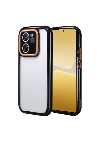 Zore Xiaomi Mi 13t Pro Kılıf Kamera Korumalı Renkli Kenar Ve Çerçeve Tasarımlı Ogaa Vitamin Kapak-siyah