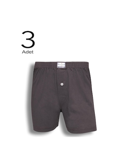 3'Lü Erkek Düğmeli Boxer 14102-A3