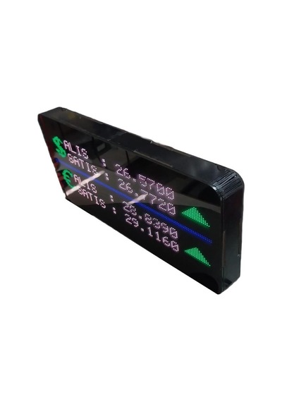 İnternet Bağlantılı Dijital Döviz Tabelası Kasa Ölçüsü: 16x32 Cm