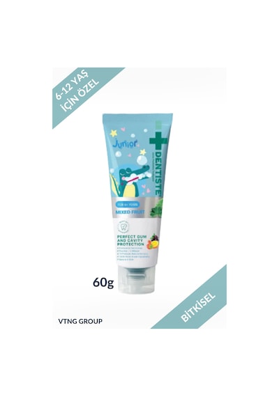 Dentiste Kids Junior +6 Yaş Bitkisel Karışık Meyveli Çocuk Diş Macunu 60 G