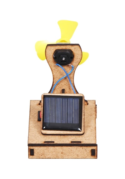 Okul Projesi-4 Güneş Paneli ile Motor Çalıştırma Yapım Seti - Dem