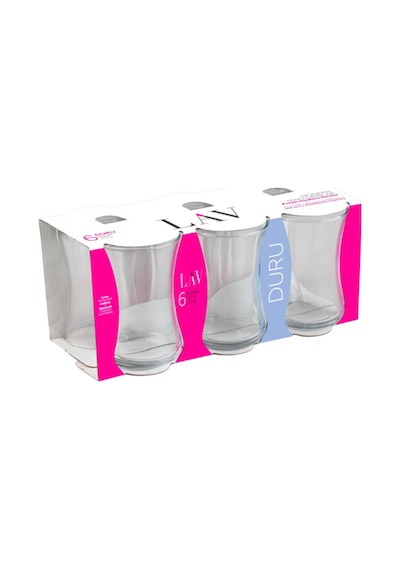 Lav Duru Cam Çay Bardağı 6 Kişilik 155 ml