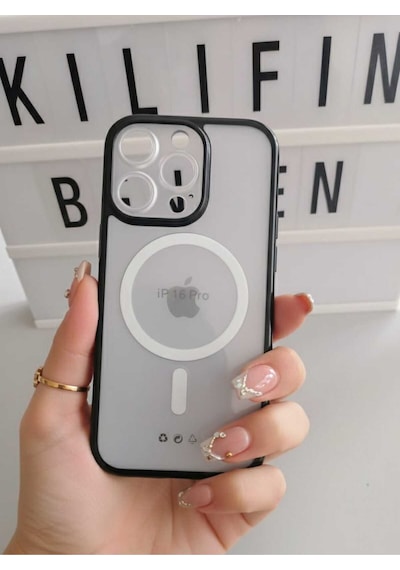 Apple Uyumlu iPhone 16 Pro Magsafe Kılıf Modeli Siyah