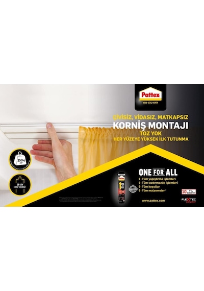 Pattex One For All High Tack Beyaz Yapıştırıcı 460Gr (414702882) Beyaz