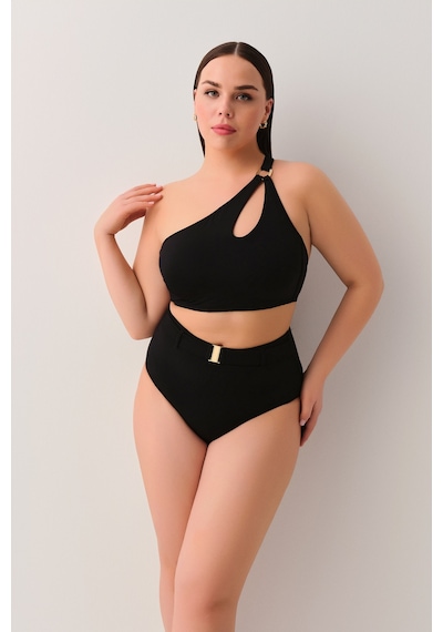 Suwen Yüksek Bel Kemerli Bikini Alt Sbn26550012 Siyah